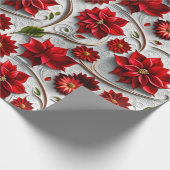 Poinsettia and Leaves ラッピングペーパー (角)