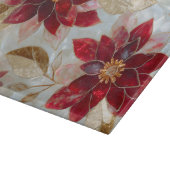 Poinsettia Christmas カッティングボード (角)