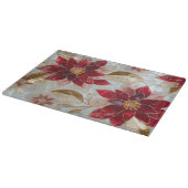 Poinsettia Christmas カッティングボード (角)
