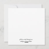 Poinsettia Christmas Card シーズンカード (裏面)