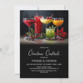 Poinsettia Christmas Cocktail Party 招待状 (正面)