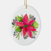 Poinsettia Christmas Ornament  セラミックオーナメント (右)