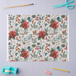 Poinsettia Christmas Tissue Paper 薄葉紙