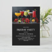 Poinsettia Cocktails Holiday Party 招待状 (スタンド正面)