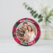 Poinsettia Custom Photo Family シーズンカード (スタンド正面)