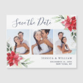 Poinsettia Eucalyptus日付磁気カードを保存 (正面)