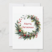 Poinsettia Iとのビジネスクリスマスパーティーリース 招待状 (裏面)