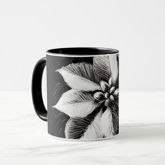 Poinsettia mug マグカップ (正面左)