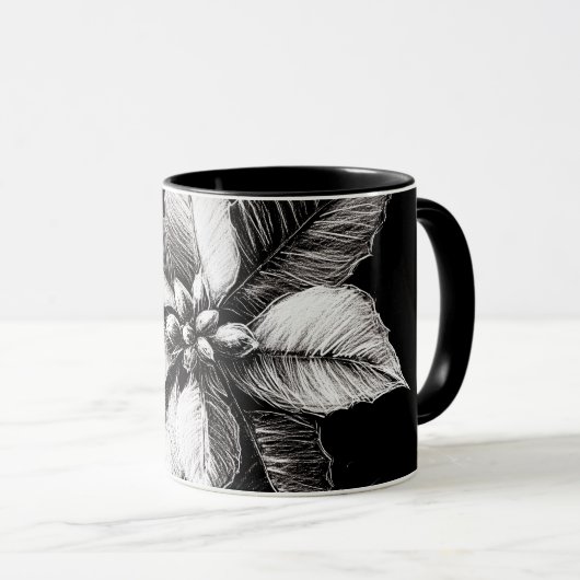 Poinsettia mug マグカップ (正面右)