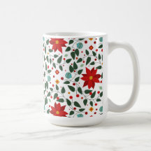 Poinsettia Paradise Coffee Mug Cheer