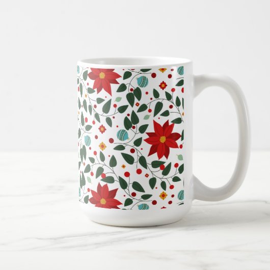 Poinsettia Paradise Coffee Mug Cheer コーヒーマグカップ (右)