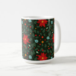 Poinsettia Paradise Coffee Mug twilight  コーヒーマグカップ
