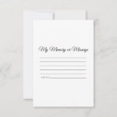 Poinsettia Pearls Winter Share a Memory Funeral ノートカード (裏面)