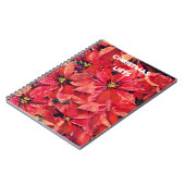 Poinsettia Red Christmas Lists Journal Notebook ノートブック (左側)