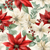 Poinsettia Throw Blanket Traditional Holiday Gift フリースブランケット