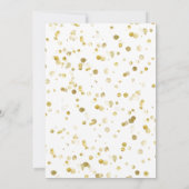 Poinsettia UnicornとRed Christmas Card 招待状 (裏面)