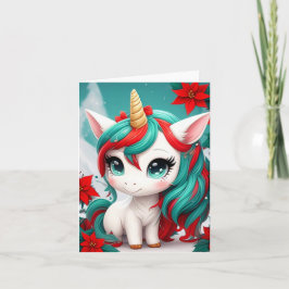 Poinsettia Unicorn  カード