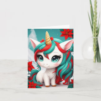 Poinsettia Unicorn  カード
