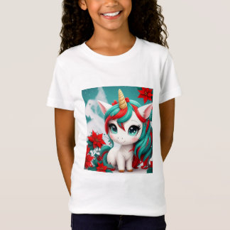 Poinsettia Unicorn  Tシャツ