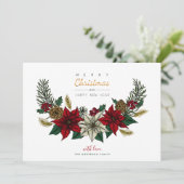 PoinsettiasとYOUR PHOTOのクリスマスバウ シーズンカード (スタンド正面)