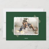 PoinsettiasとYOUR PHOTOのクリスマスバウ シーズンカード (裏面)