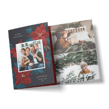 Poinsettias絵を描のクリスマス写真