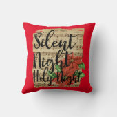 Poinsettias静かで夜の歌詞 クッション (裏面)