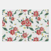 Poinsettias For All Seasons ラッピングペーパーシート (正面)