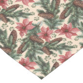 Poinsettias Pine Cones Table Runner ショートテーブルランナー (コーナー)