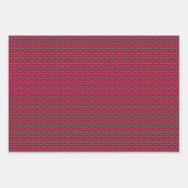 Poinsettias, Stipples, Birdies -  ラッピングペーパーシート (正面2)