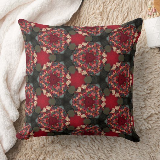 Poinsietta Trifecta  Abstract Design.ll クッション (ブランケット)