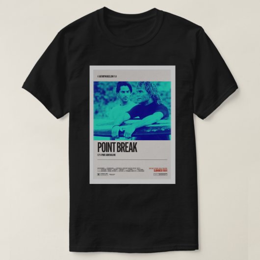 Point Break (1991) Poster Tシャツ (デザイン正面)