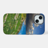 Point Dume上の強力な雲 iPhone 15ケース (裏面横)