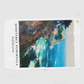 Point Lobos Monterey Peninsula California Coastal ゴルフタオル (横)