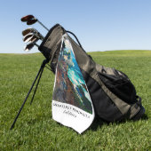 Point Lobos Monterey Peninsula California Coastal ゴルフタオル (グリーン)