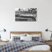 Point Lomaからサンディエゴ、CAベイ&シティ キャンバスプリント (インサイチュ (寝室))