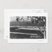 Point Lomaからサンディエゴ、CAベイ&シティ ポストカード (正面/裏面)