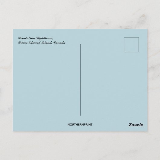 Point Prim Lighthouse PEI Canada ポストカード (裏面)