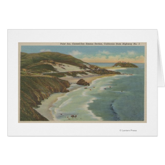 Point Sur, Carmel San Simeon Section, Hwy 1ビュー (正面横)