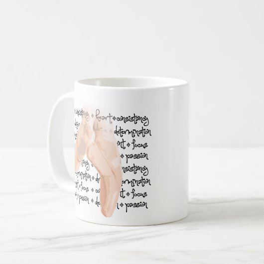 Pointeはバレエに蹄鉄を打ちます コーヒーマグカップ (正面左)