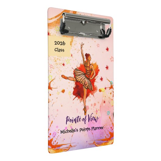 Pointe of View – Custom Ballet ミニクリップボード (アングル)