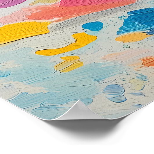 Pointellism Child 絵を描's in Sunlit Room ポスター (角)