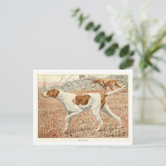 Pointer Dogs Postcard ポストカード (スタンド正面)