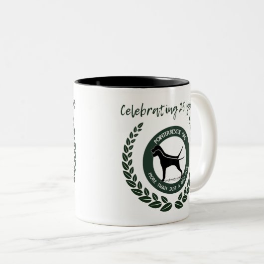 PointerRescue Org 25th Anniversary Mug ツートーンマグカップ (正面右)