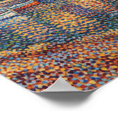 Pointillism Harbor ポスター (角)