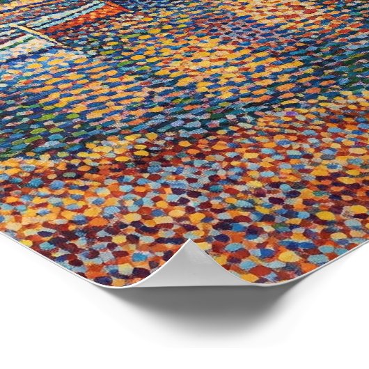 Pointillism Harbor ポスター (角)