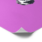 Pointillism Tuxedo Catあなたのメッセージポスター ポスター (角)