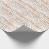 Pointillism Wavy Polka:可愛いドードルテキスタイル ラッピングペーパー (角)