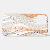 Pointillism Wavy Polka：可愛いドードルテキスタイル Case-Mate iPhoneケース (裏面 (横))