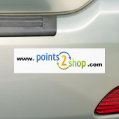 points2shopのバンパーステッカー バンパーステッカー (車上)
